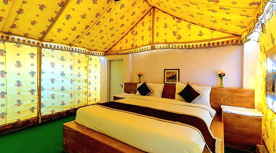 Luxury tent accommodation